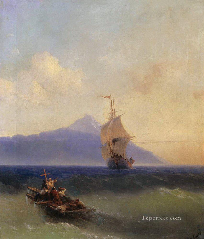 Ivan Aivazovsky evening at sea Seascape Oil Paintings